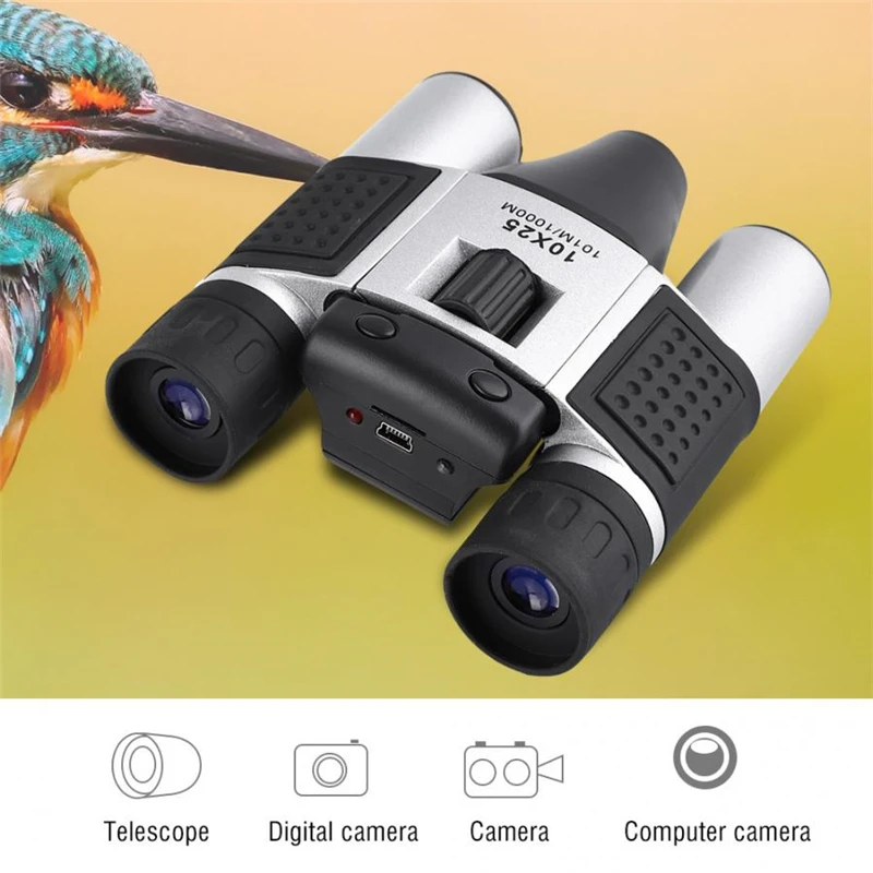 

Binoculars HD Digital Camera Long Distance Telescope Photo Taking Video Recording TF Card Reader Computer