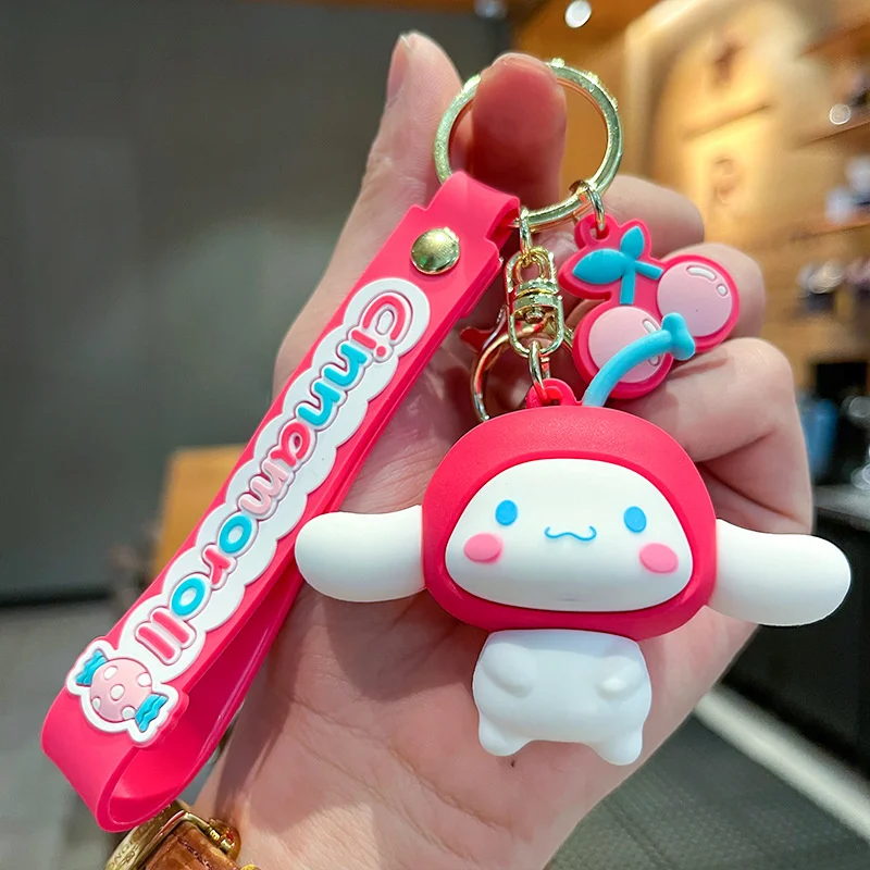 Sanrio Hallo Kitty Süßigkeiten Schlüssel bund Kawaii meine Melodie Kuromi Puppe Schlüssel ring Kinder Spielzeug niedlichen Cinna moroll Schlüssel anhänger Geburtstags geschenke