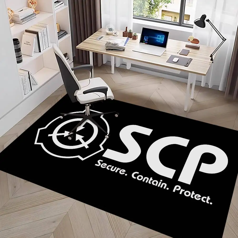 S-SCP Foundation Logo Bodenteppich Kinderzimmer Schlafzimmer Dekoration Balkon Anti-Rutsch-Fußmatte Wohnzimmer Hotel Dekor Matte
