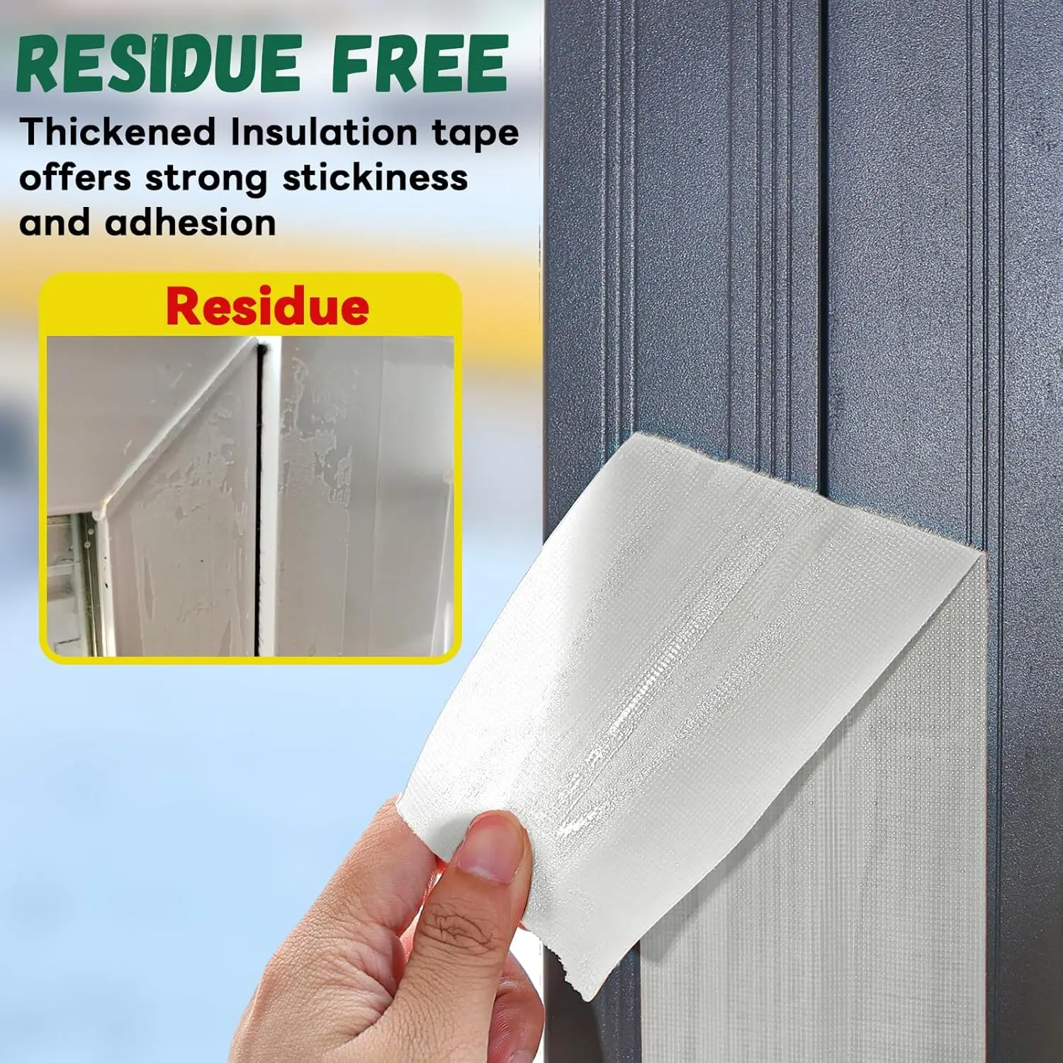 شريط عزل النافذة، نافذة مكيف الهواء العازل AC الختم حول الإطار، مانع للهواء الحراري البارد، شريط مقاوم للماء للقناة #5