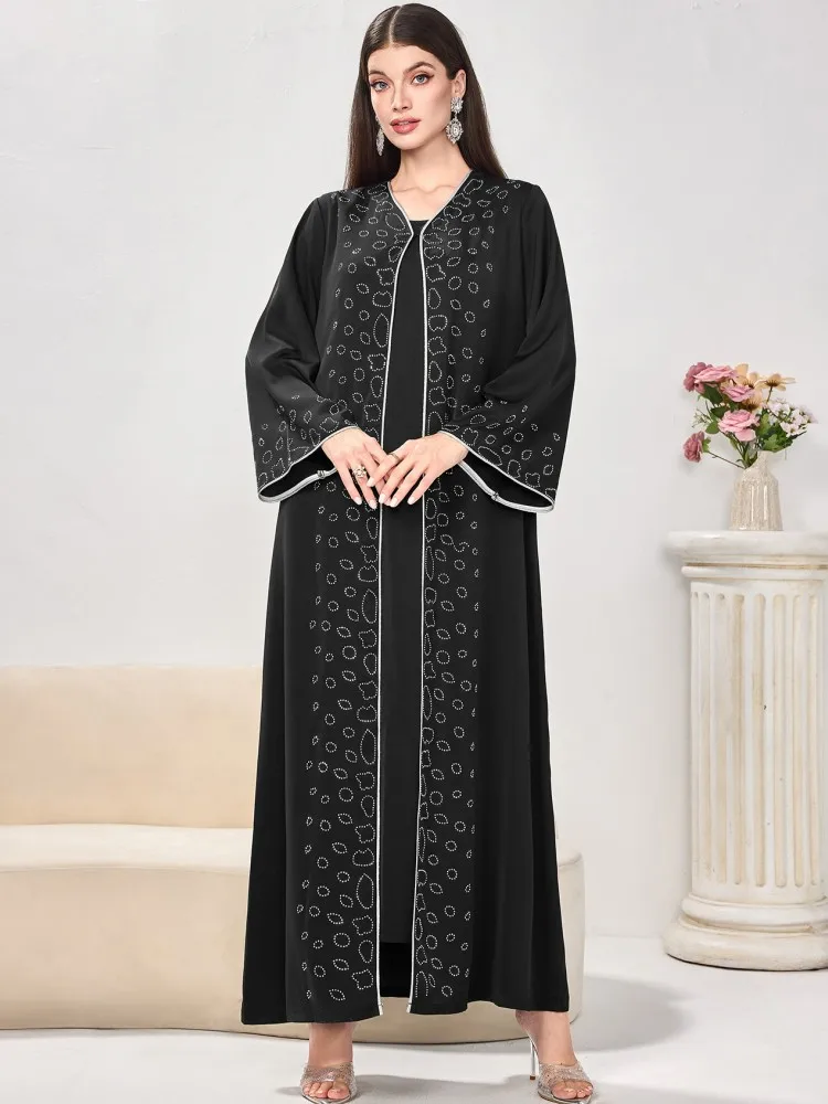 여성을위한 Abayas 두바이 럭셔리 2025 아프리카 이슬람 패션 드레스 Caftan Marocain 이브닝 파티 드레스 Boubou Robe Djellaba Femme