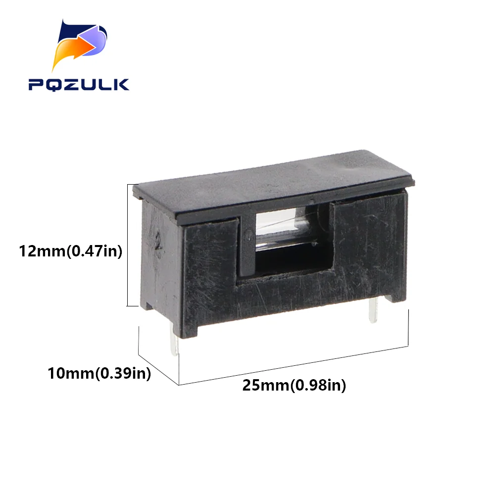 5PCS Automotive Fuse Box 5X20MM 250V Fuse Holder DIP Fuse Tube Auto Parts Home Maintenance