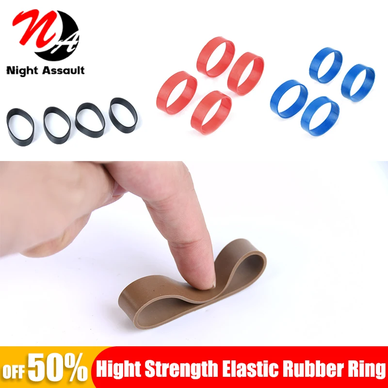 WADSN 4 PCS Hight Strength Elastic Rubber Ring Outdoor Hunting Weapon Airsoft Accessories 1 PCS Strike Tactical Rubber Band