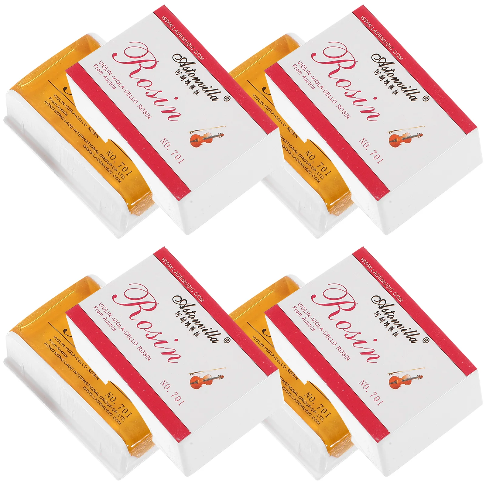 4 Pcs Erhu Instrument Maintenance Tools Accessories Violin Rosins for Resin Small