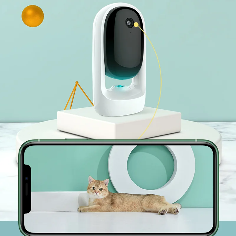 2023 Newest Removable  Electric Smart Lovely Teaser Interactive Pet Cat Toy Robot