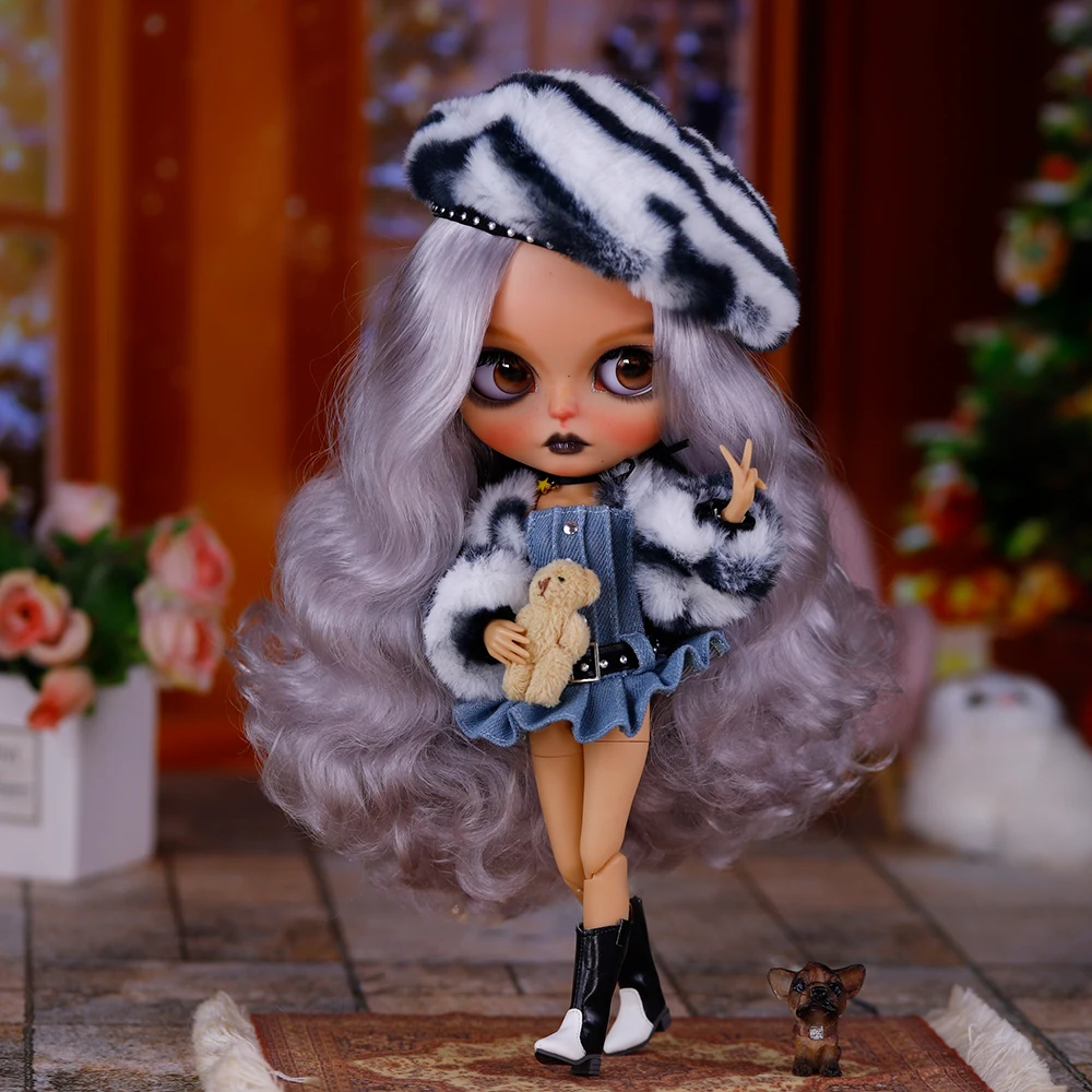 ICY DBS Blyth 1/6 Lalka Ręcznie Malowany Zestaw Lalka Opalona Skóra Długie Rzęsy Zasypiające Oczy Zestaw SD