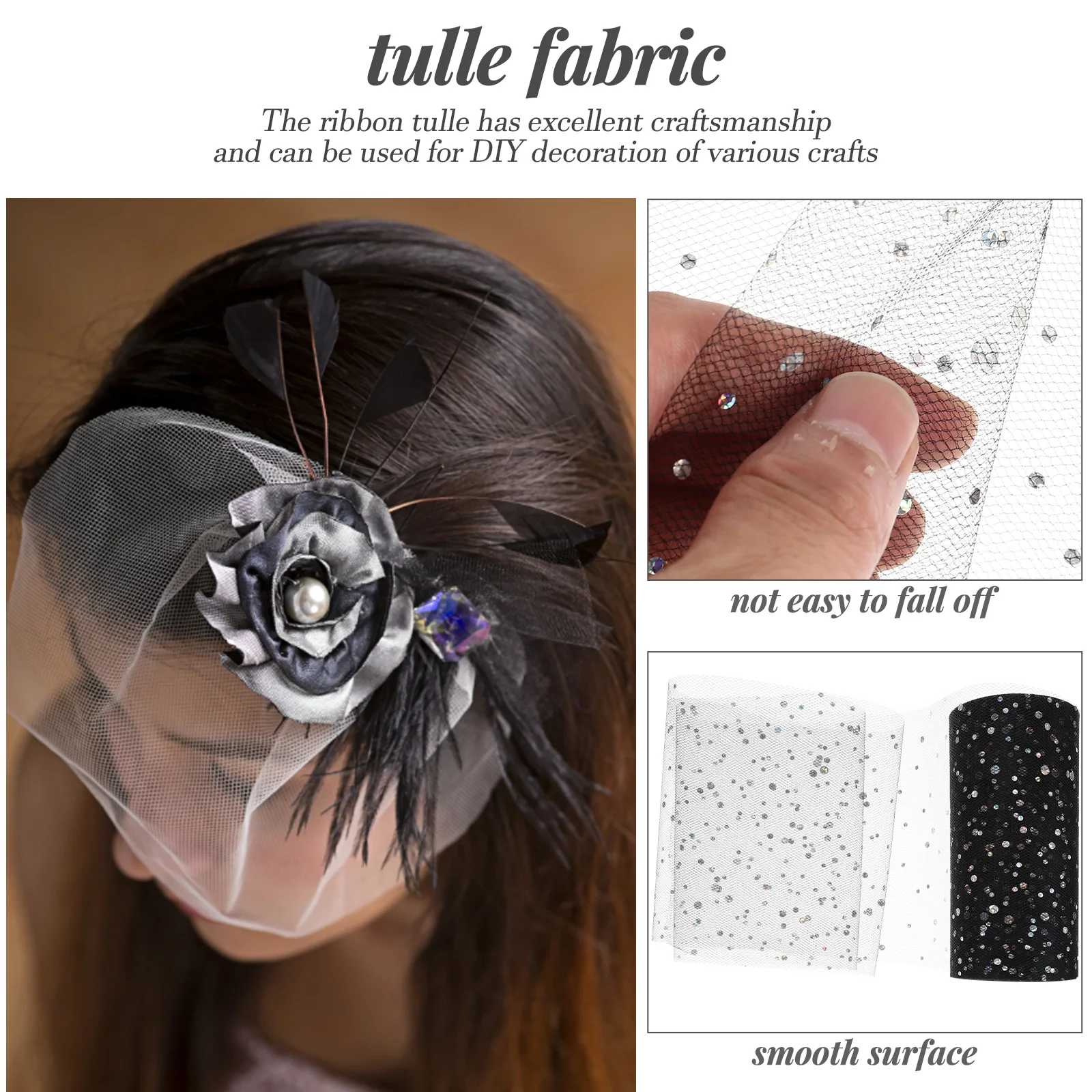 

s Cut Fabric Roll Decorative High Grade Gauze Crafting Wedding Party Decoration Gift Wrapping Bows Ribbon Tulle Rolls