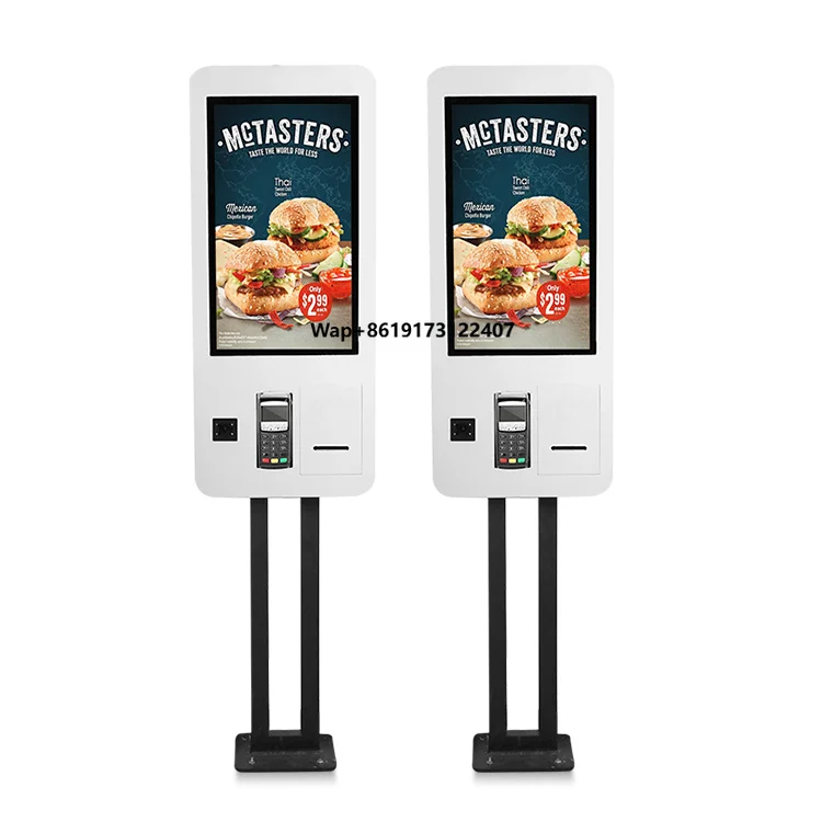 Restaurant Self-Service Food Ordering Sheet Metal Bill Payment Unattended Store Machine Self Service Kiosk