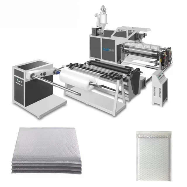 2025 alta qualidade pe 1200mm filme bolha de 2 camadas que faz a máquina reciclável ldpe/dlpe hdpe pe folha extrusora parafuso plc