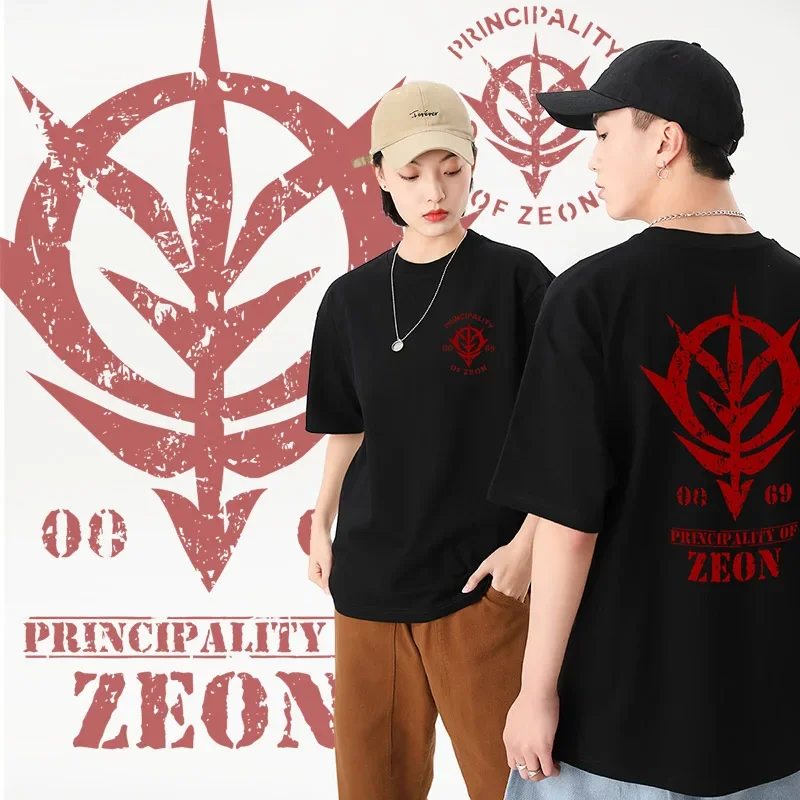 25 camiseta de verão anime japonês char aznable zaku império de zeon womes manga curta respirável confortável