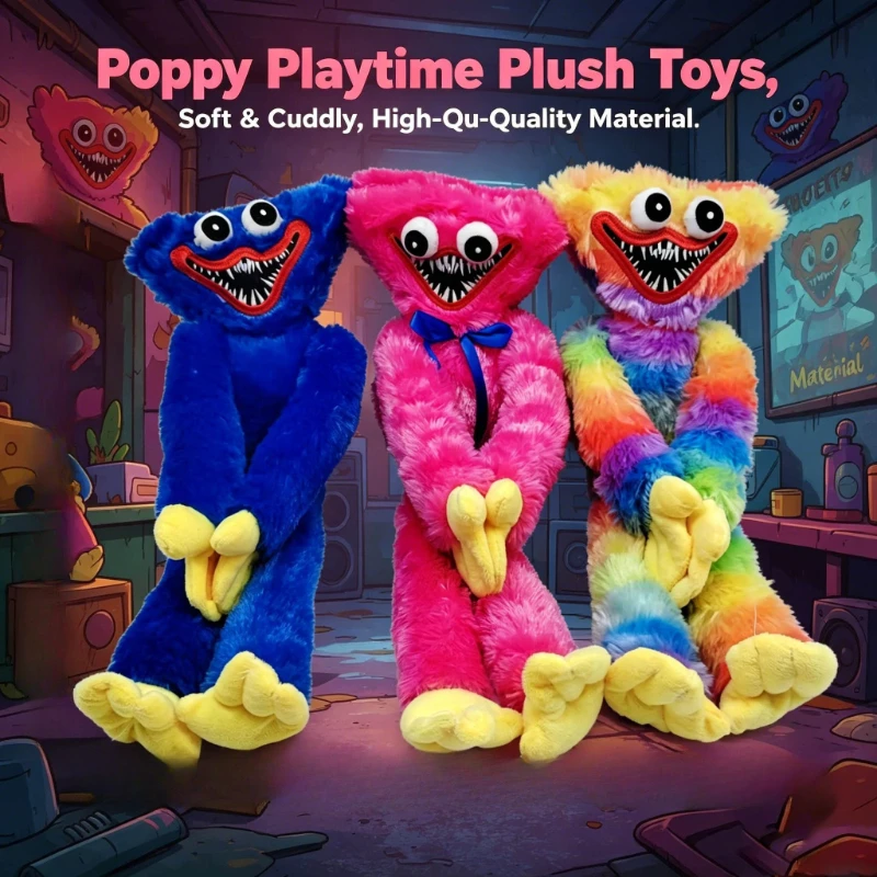 Rainbow Fluffy Monster Plush Doll Long Arms Legs Soft Stuffed Pillow Cute Cartoon Home Sofa Decor Birthday Gift - view 4
