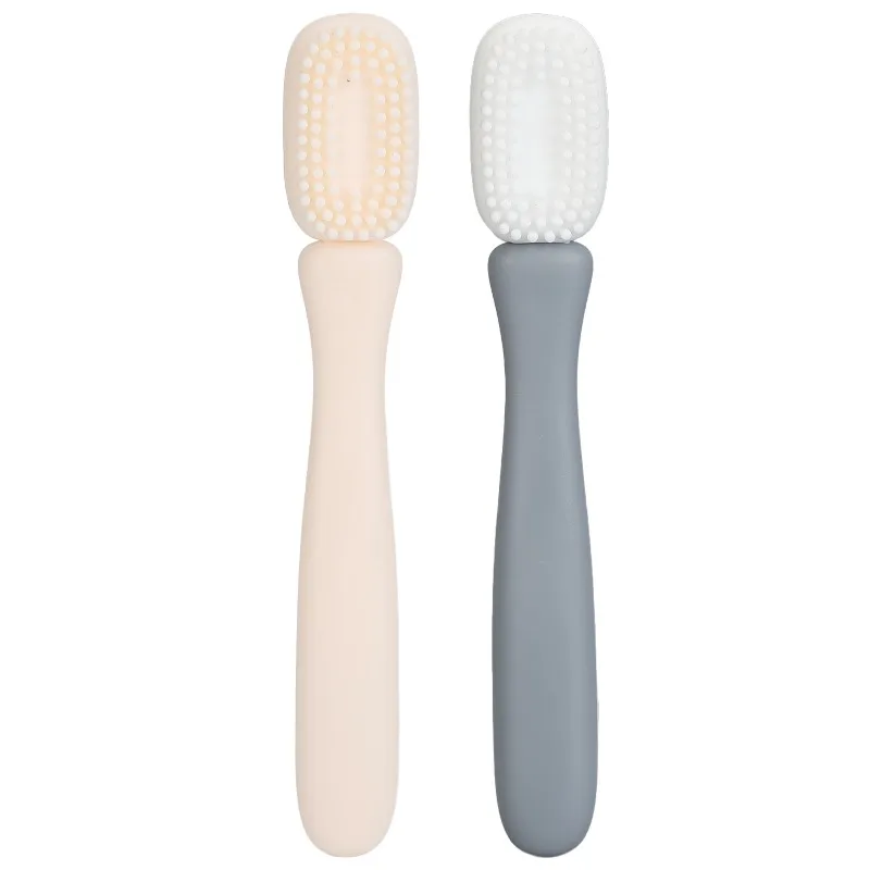 Textured Soft Narrow Mouth Handheld Training Brush, Portable Insert Massage Tool for Daily Oral & Facial Muscle Workout