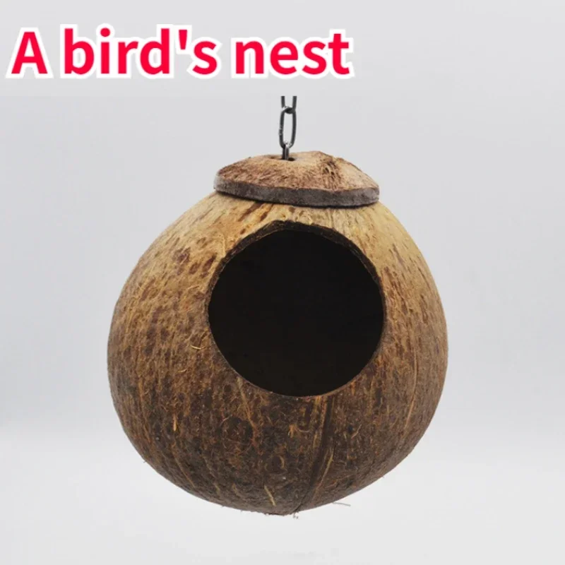 Bird nest Coconut shell nest Grass nest Budgerigar nest Grass woven nest Breeding nest Bird nest Bir