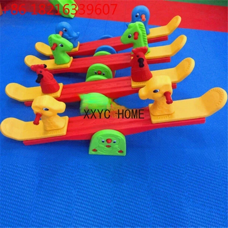 Double Rocker the Hokey Pokey Rocking Horse Thickened Whale-Shape Seesaw