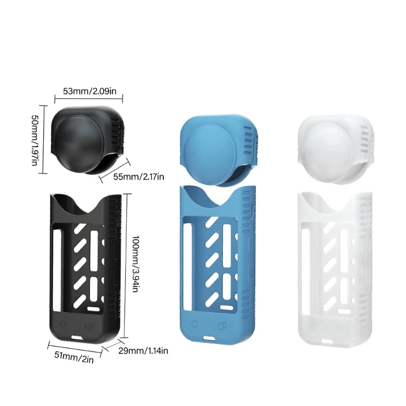 Couvercle d'objectif en silicone léger pour caméras fixation retrait rapides