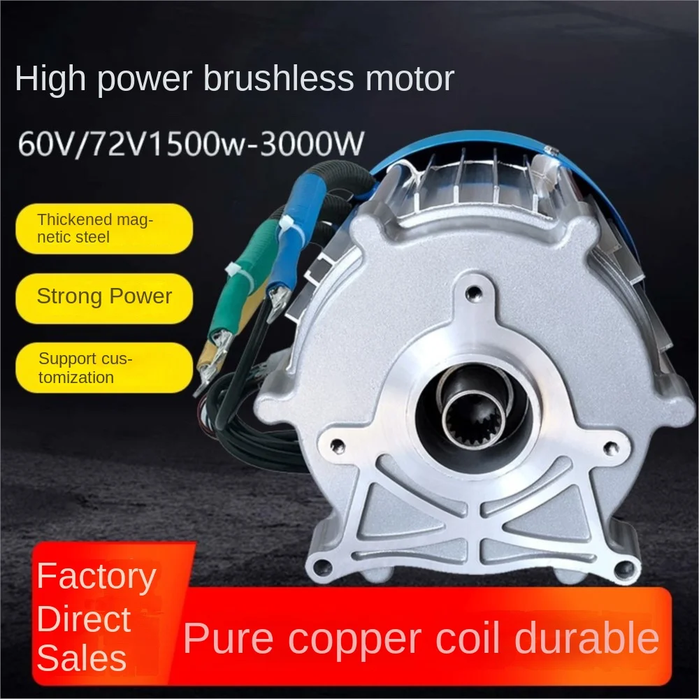 Tricycle Motor 60V 72V 1500W 2200W 3000W Electric Vehicle High-power DC Brushless Differential Motor