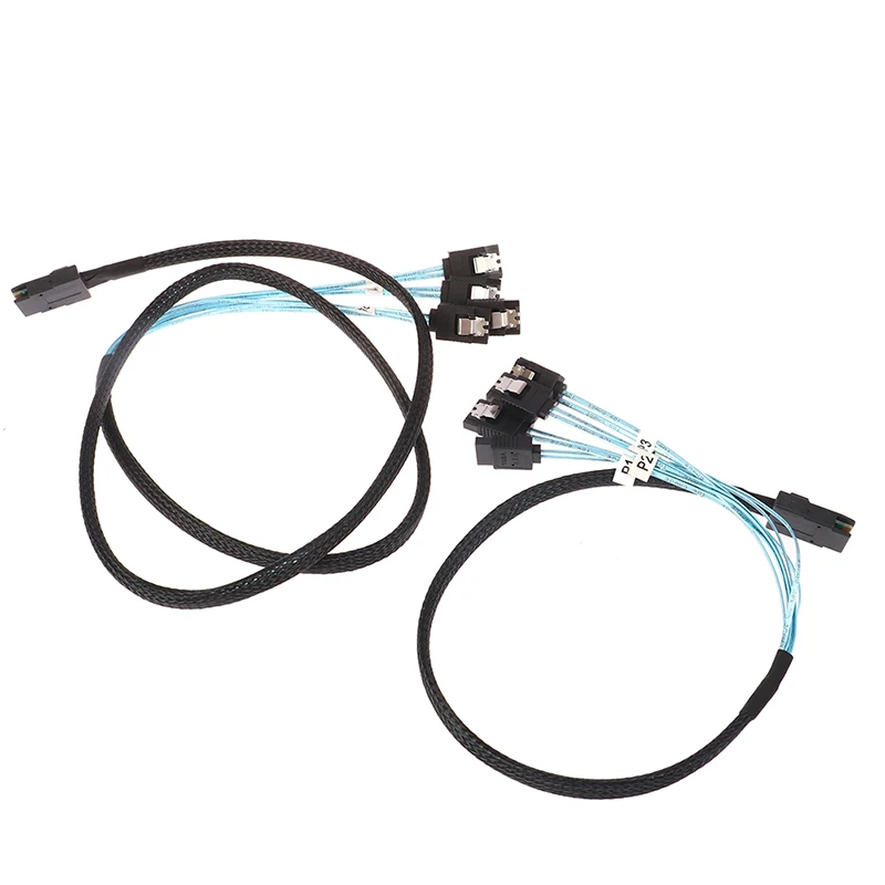 Cable SAS SATA mini-sas SFF-8087 a 4 SATA, Cable Mini SAS 4i SFF8087 36P a 4 SATA 7P, Cable 12 1/0 Gbps, 5M, datos de disco duro
