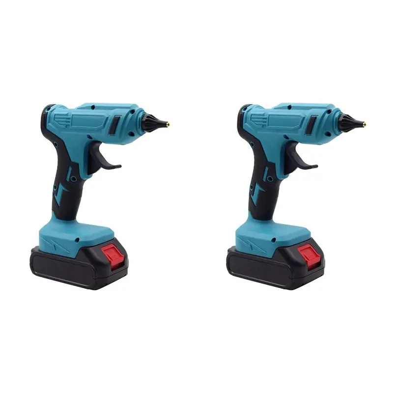 

SYW-2X Cordless Hot Melt Glue Gun Rechargeable With 20Pc 11Mm Glue Sticks DIY Repair Tool For 18V Battery Pin