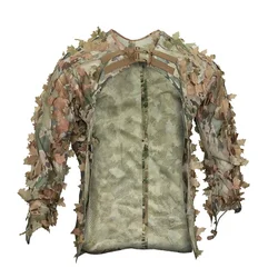 Tactics Leaf Camouflage Cloak Hunting Clothes Mesh Aldult Camuflaje Airsoft CS Shooting Suit Outdoor Hunting Equipment