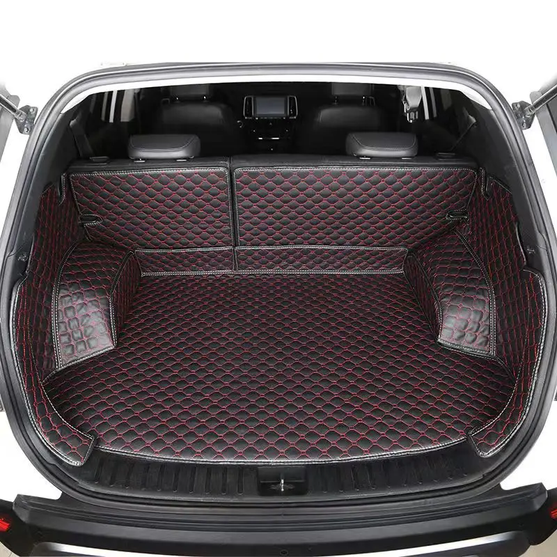 High quality The Trunk Cargo Leather Liner Car Trunk Mat Cargo Compartment Carpet Mud For Renault Fluence