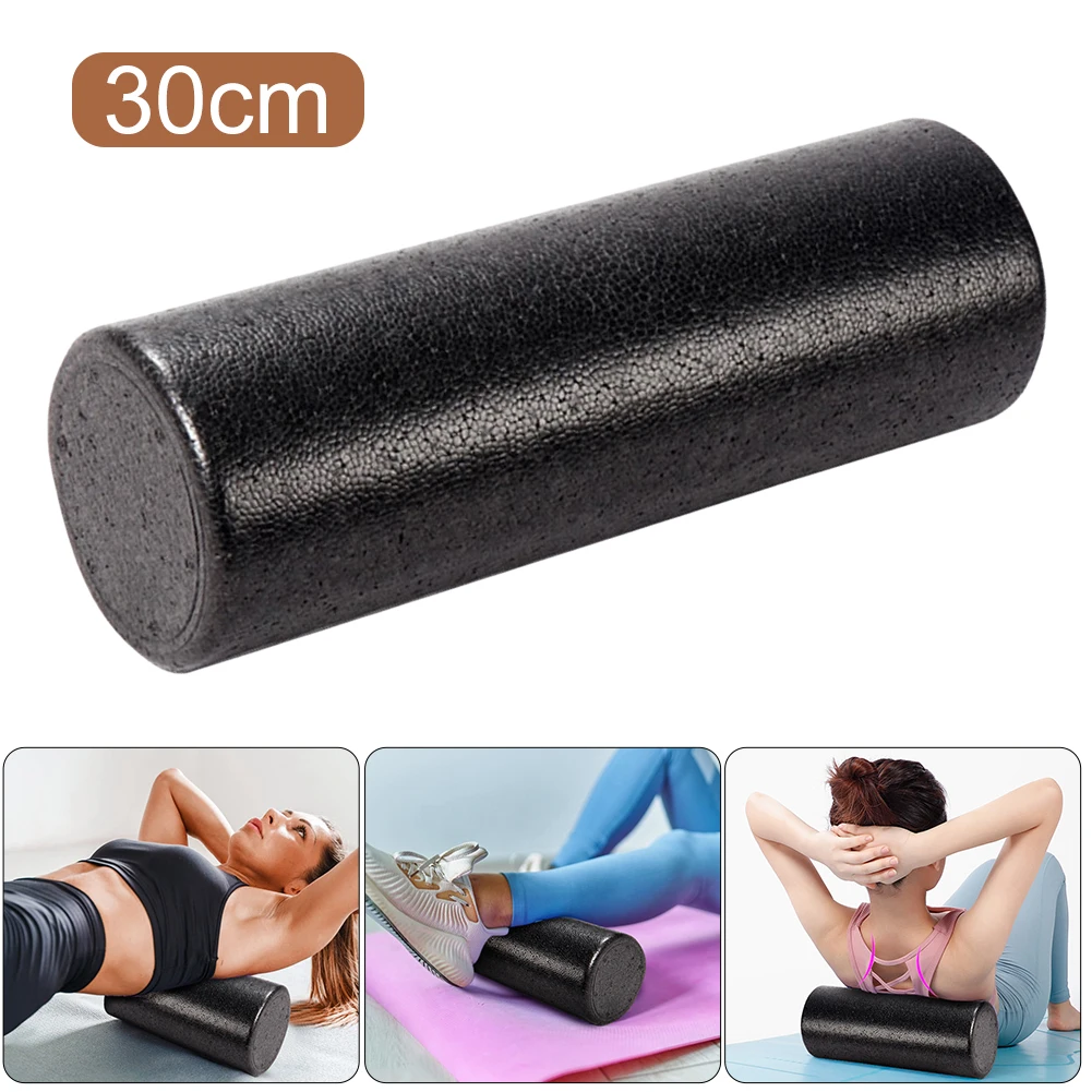 12 Inch Solid Core Foam Roller High-Density Back Foam Roller Foam Massage Roller for Back Legs Exercise Yoga Physical Activities