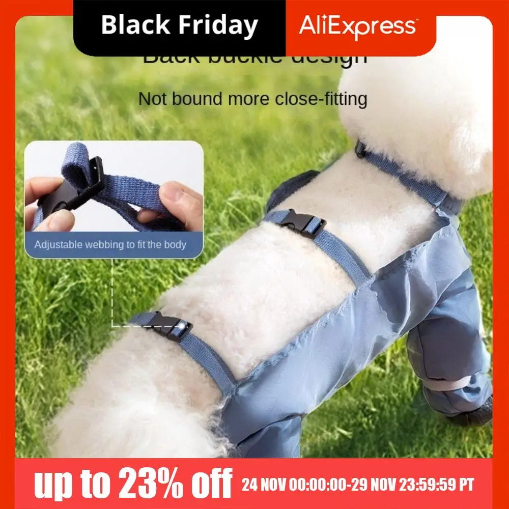 

Breathable Waterproof Dog Jumpsuit Adjustable Straps Anti-Slip Pets Dustproof Pants Easy To Clean Stain Resistant