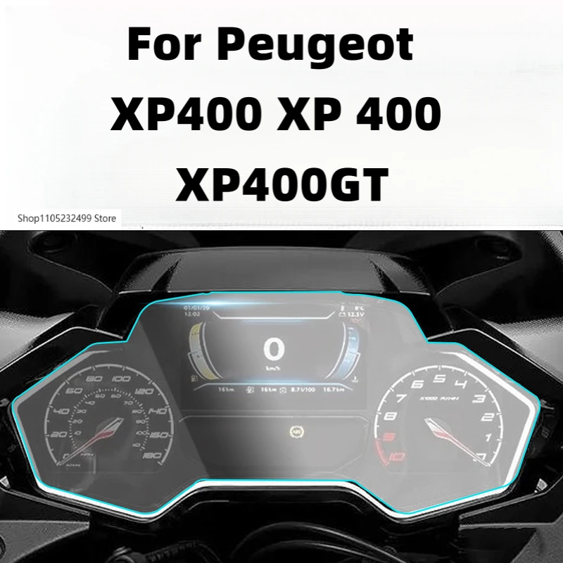 

For Peugeot XP400 XP 400 XP400GT Xp400 2024 Motorcycle Instrument Dashboard Scratch Protection Film Screen Protector Accessories