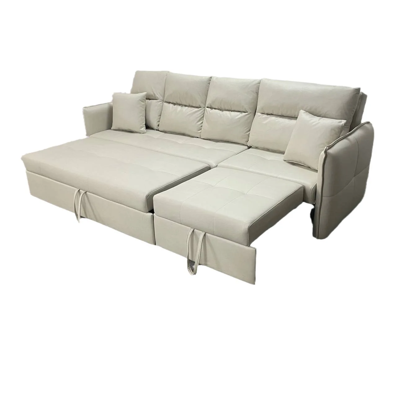 

Living room corner sofa bed Disposable technical fabric storage multi-functional sliding sofa