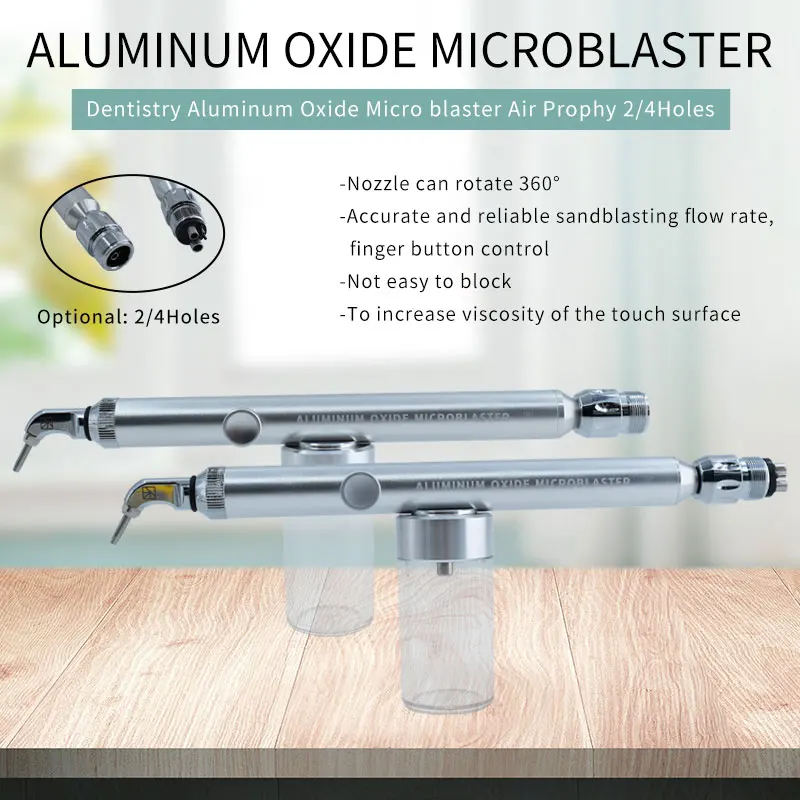 Dental Aluminum Oxide Microblaster with Water Spray Microetcher Alumina Sandblasting Gun Detachable Air Polisher Dentistry Tools