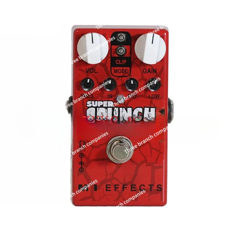 2023 New MI Audio Super Crunch Box V2 British Distortion Guitar Single Block Effect, GAIN, TONE, VOLUME, PRESENCE