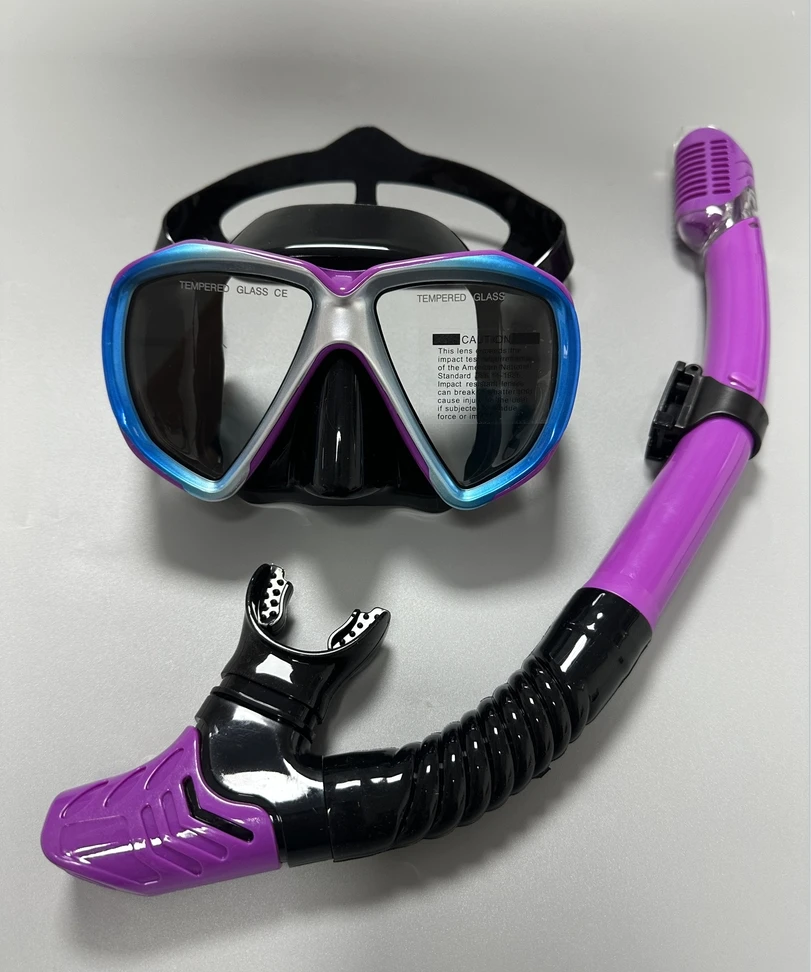 QYQ Professionelle Tauchmasken Schnorchelset Erwachsene Silikonrock Brille Brille Tauchmaske – Detail 3