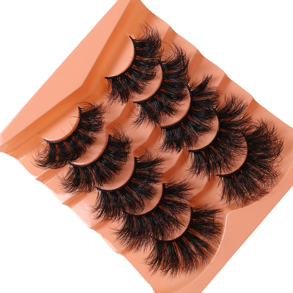 5-Pair Explosive Hair New Product False Eyelash Multi Layer Thick Cross Eyelash