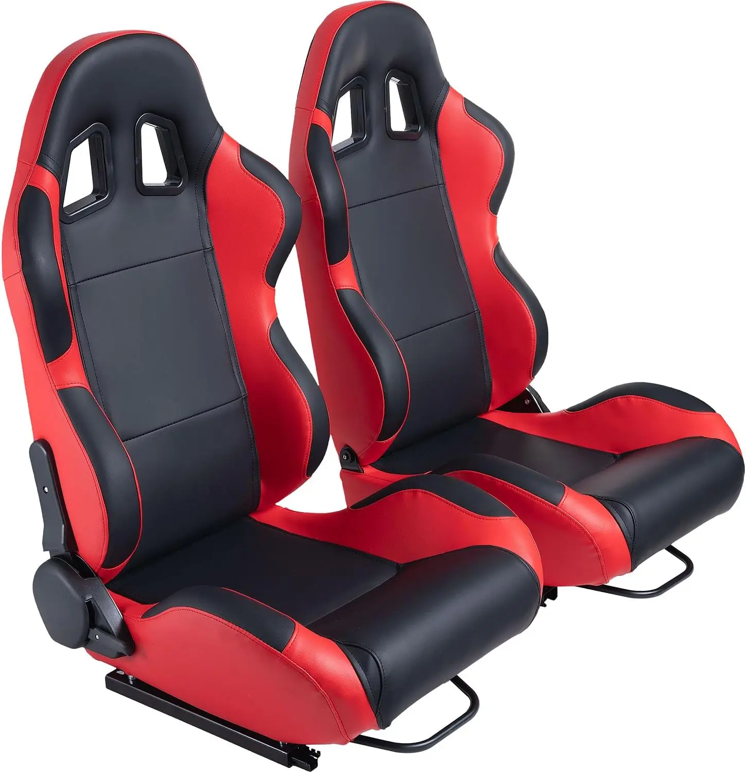 1001 Red Universal Vehicle Slider Simulator Gaming Station Adjustable Sim Bucket Racing Seats - view 4