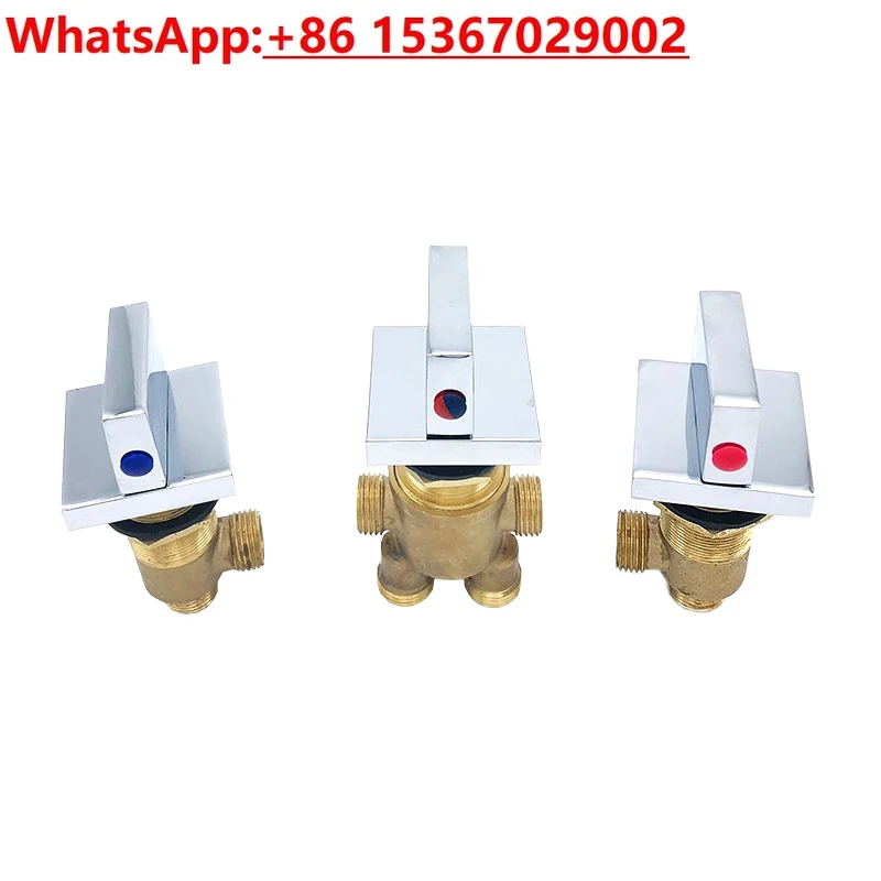 

Bathtub faucet 3-piece faucet hot and cold water switch water separator valve cylinder side faucet accessories
