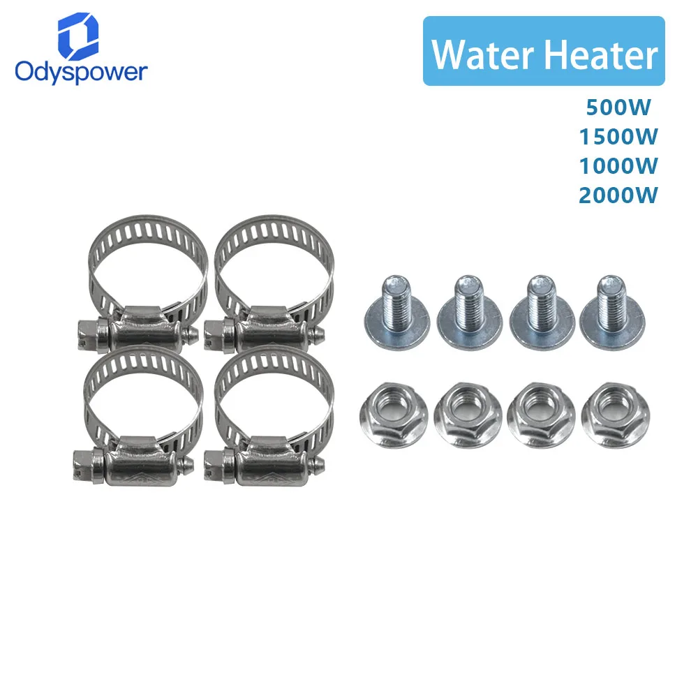 Stainless Steel Thermostatic Device Automatic Start Preheater Diesel Generator Set Water Jacket Heater 500W-2KW Generator Parts