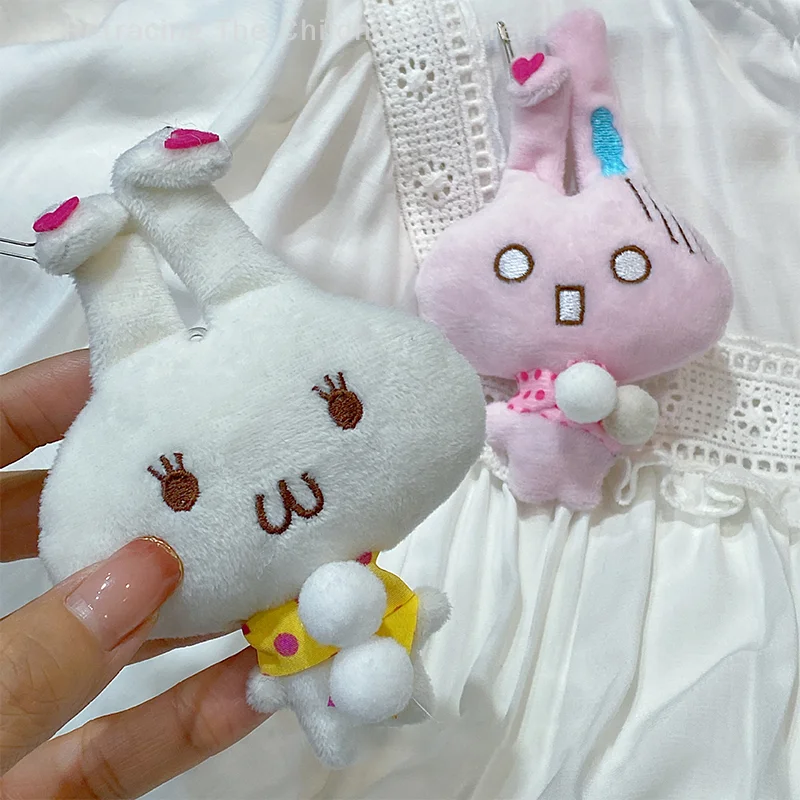 Pendentif petit ours de dessin animé, poupée lapin mignon, jouet en peluche, pendentif Animal en peluche Kawaii, sac à dos, accessoires de décoration, cadeau