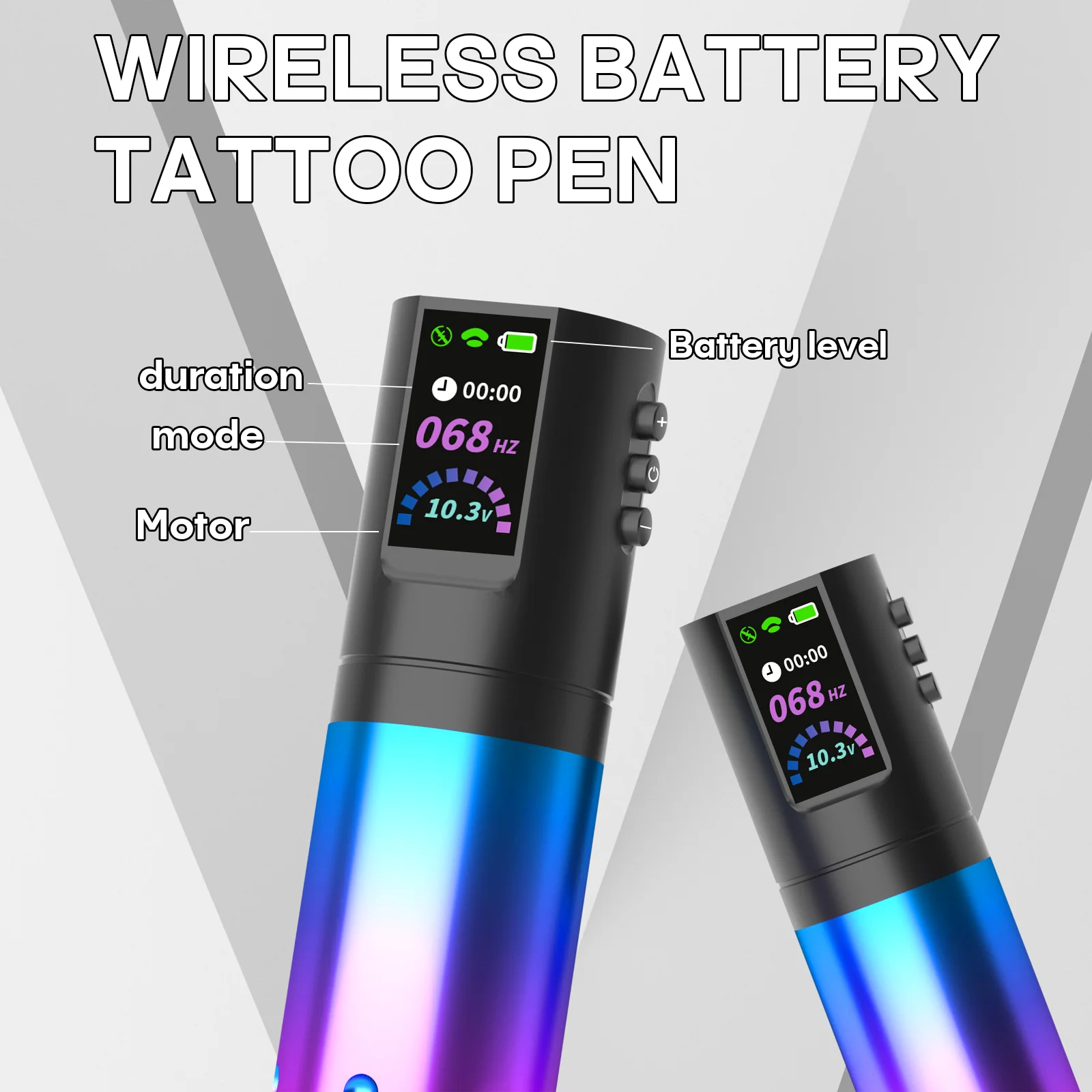 POSEIDON HM132 Tattoo Machine 2 Tattoo Power Supply Tattoo Pen Wirless Tattoo Gun With Powerful Custom Motor For Tattoo Artist 3