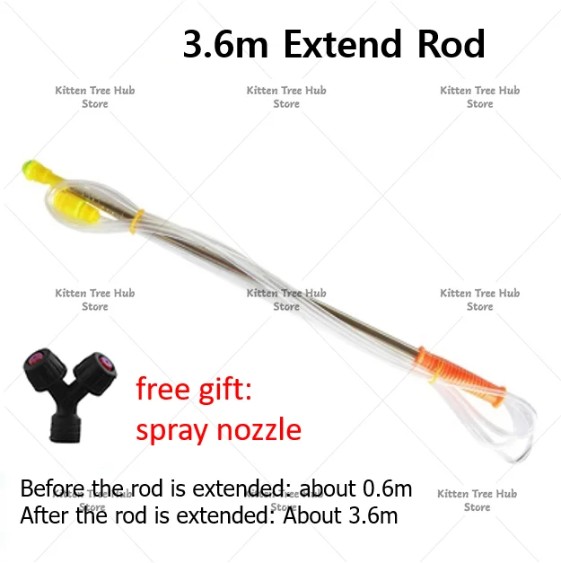 2.6/3.6/4.2m Retractable Spraying Rod for Pesticide Sprayer Agricultural Garden Watering Tool