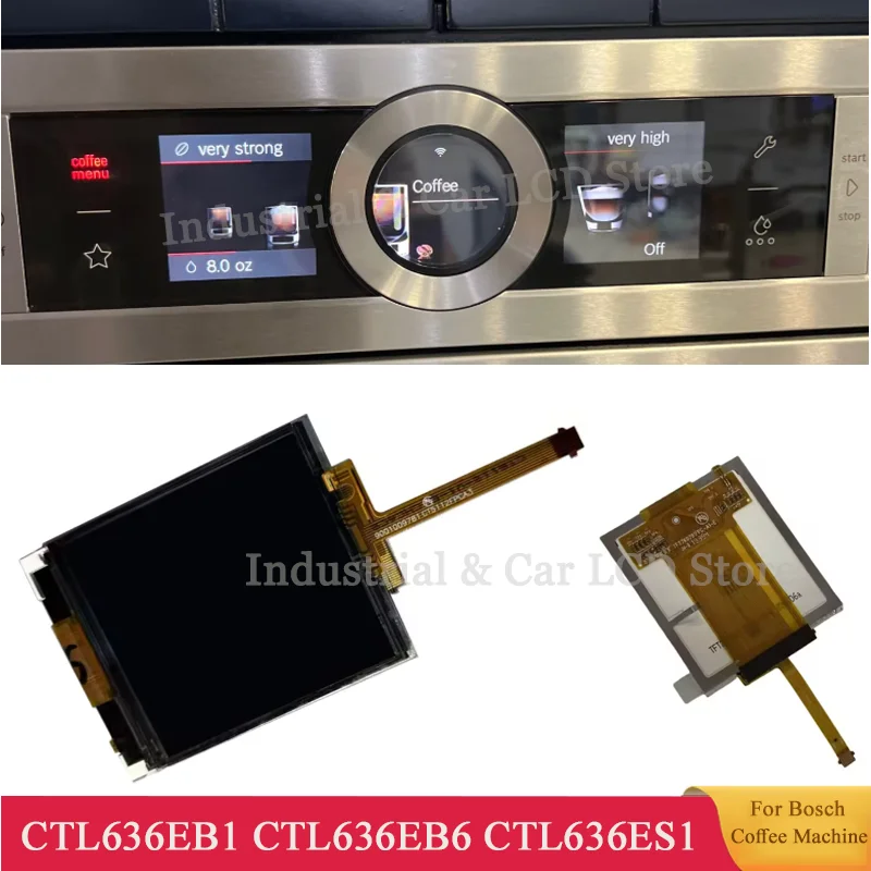 Original New LCD Display Screen For Boschcoffee Machine CTL636EB1 CTL636EB6 CTL636ES1 CTL636ES6 CTL636ES6W Series Coffee Machine
