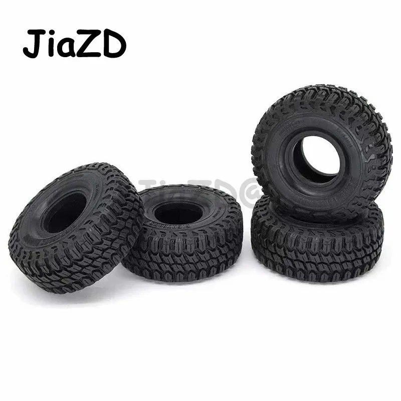 4Pcs 1.9 Inch 125mm 1/10 Rock Crawler Rubber Tires for D90 TRX-4 Defender TRX-6 G63 SCX10 II AXIAL 90046 TF2 RC Car Accessories