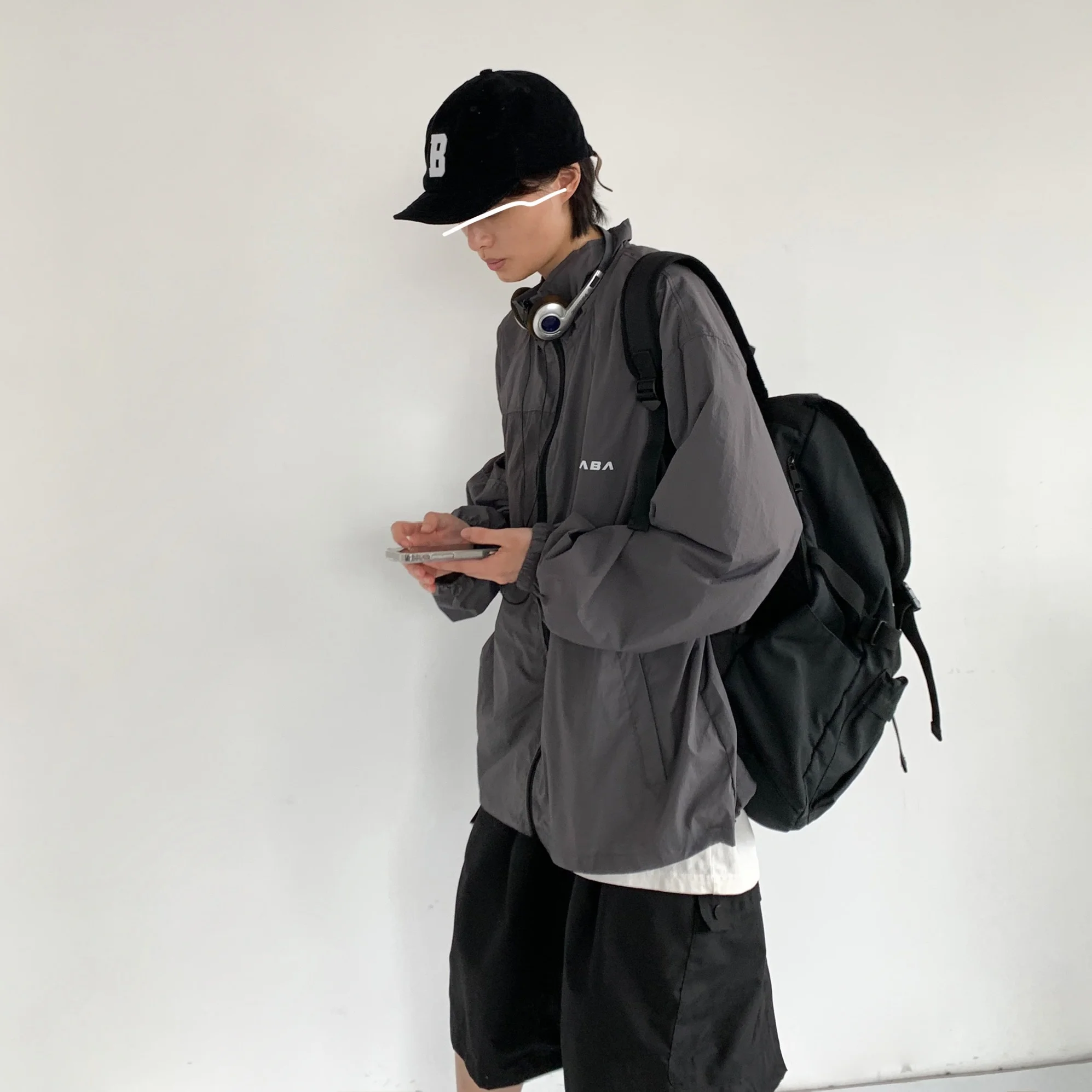 سترة واقية من الشمس للجنسين بتصميم فضفاض وألوان سادة، بأسلوب ملابس العمل الكلاسيكية، متعددة الاستخدامات للرجال والنساء #1