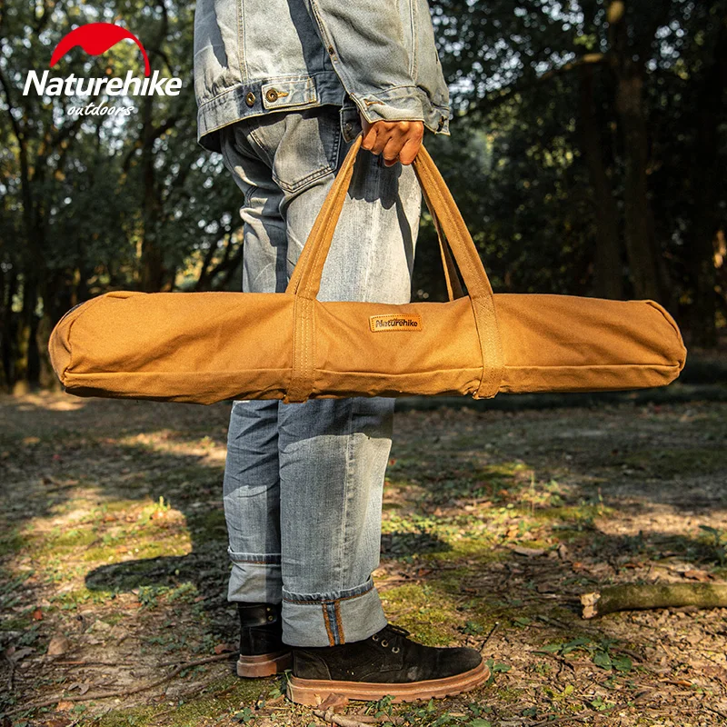Naturehike Tent Pole Storage Bag Multifunctional Sun Shelter Rod =Canvas Handbag Portable Organizer Camping Travel Accessories