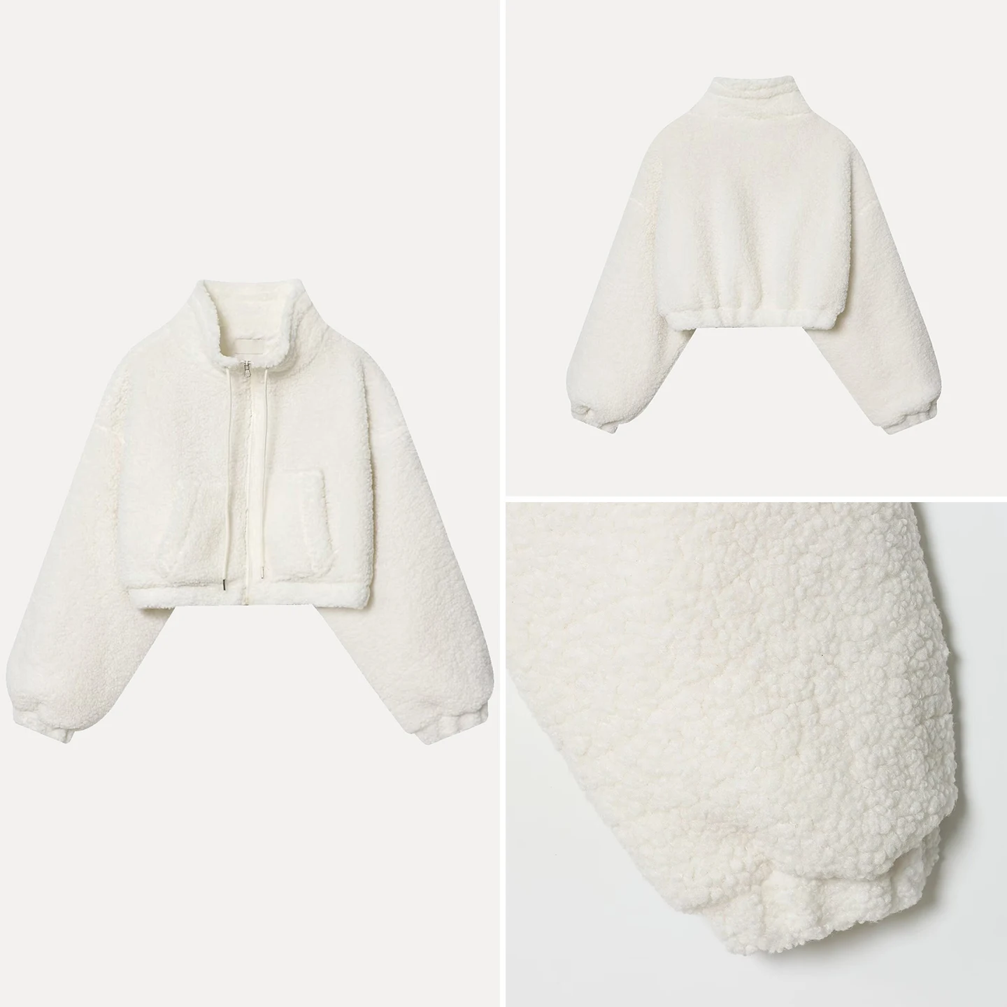 

Fall 2025 Women's Faion Soft Casual ort Coat Cute Personali Ladies' Stand Fit Long Sve Zipper Closure Jaet