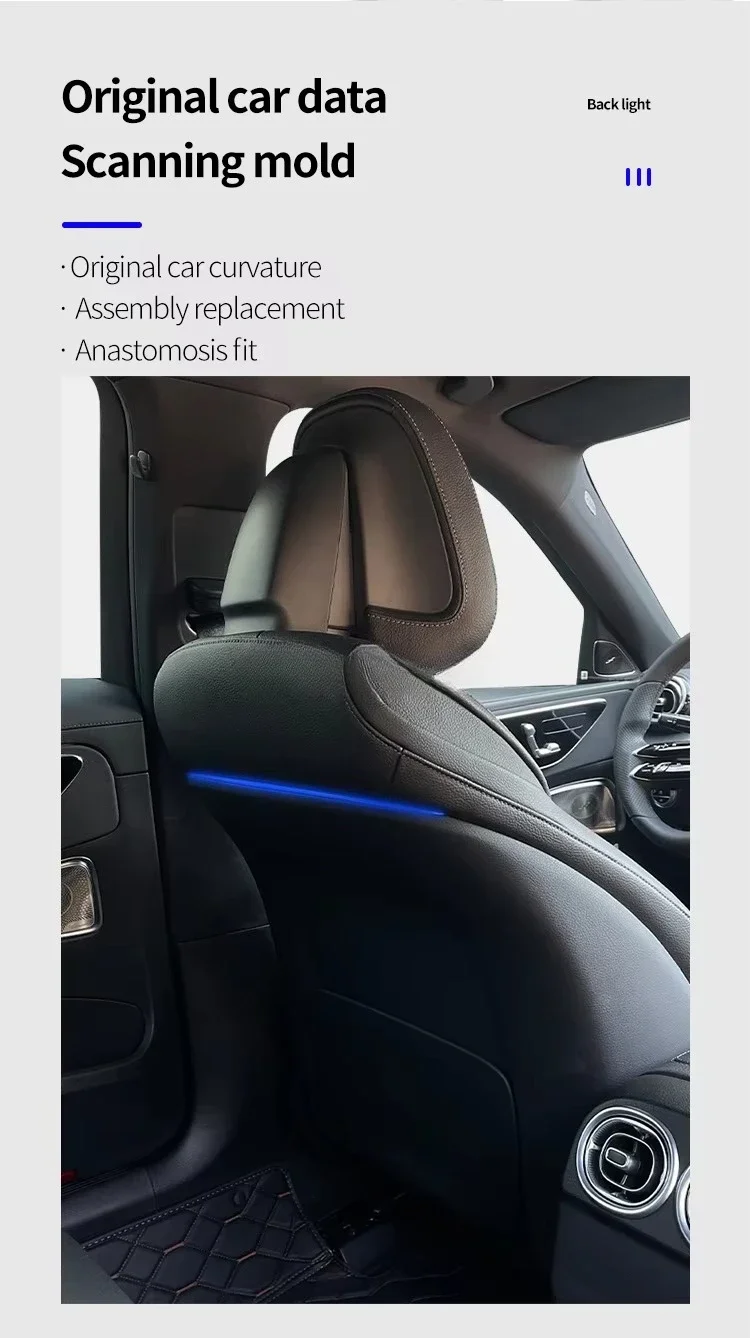 LIEI Rear Seat Backrest Color for Mercedes Benz E-Class W213 LED 64 Interior Accessories Automotive Interior Accessories Ambient