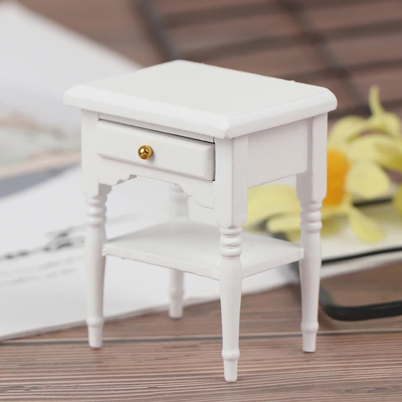 1 szt. 1:12 domek dla lalek miniaturowe meble szafka nocna domek dla lalek wystrój pokoju