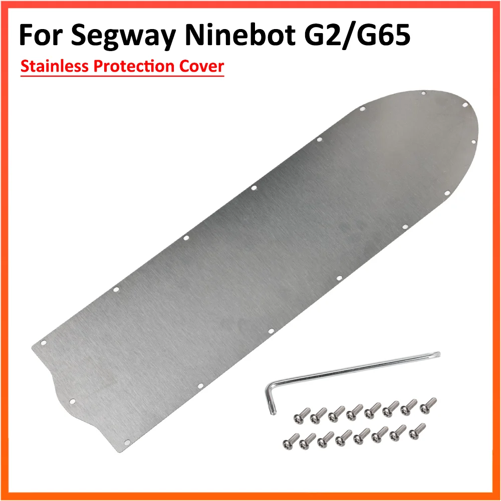 Stainless Steel Armor Cover For Segway Ninebot Max G2 G65 Electric Scooter Battery Bottom Chassis Shield Protection Cover