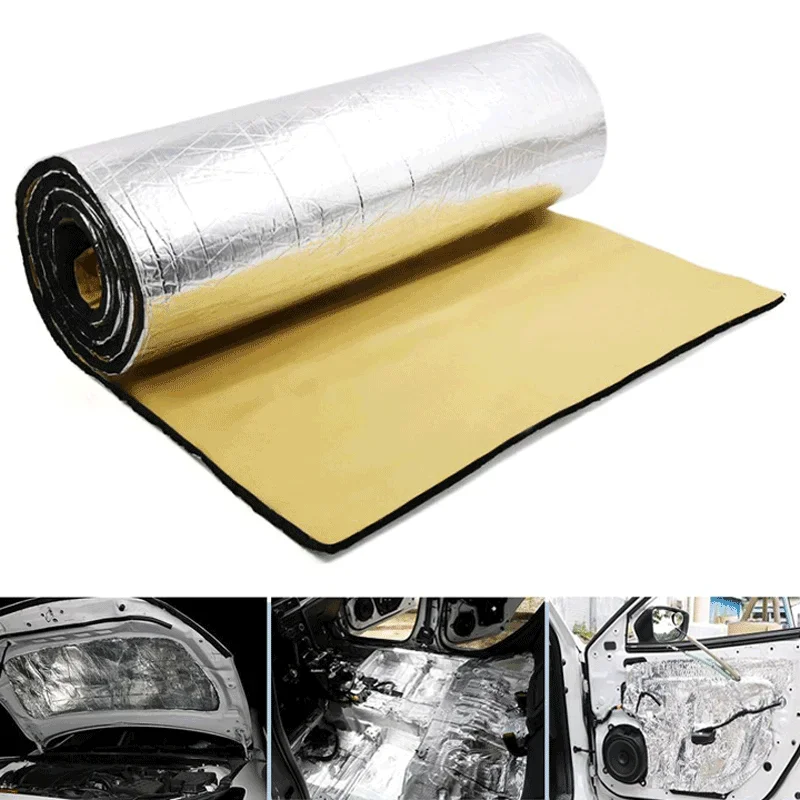 Thickened 10mm Car Sound Deadener Heat Insulation Mat Auto Van Sound Proofing Deadening Insulation Mat Car Hood Noise Insulator