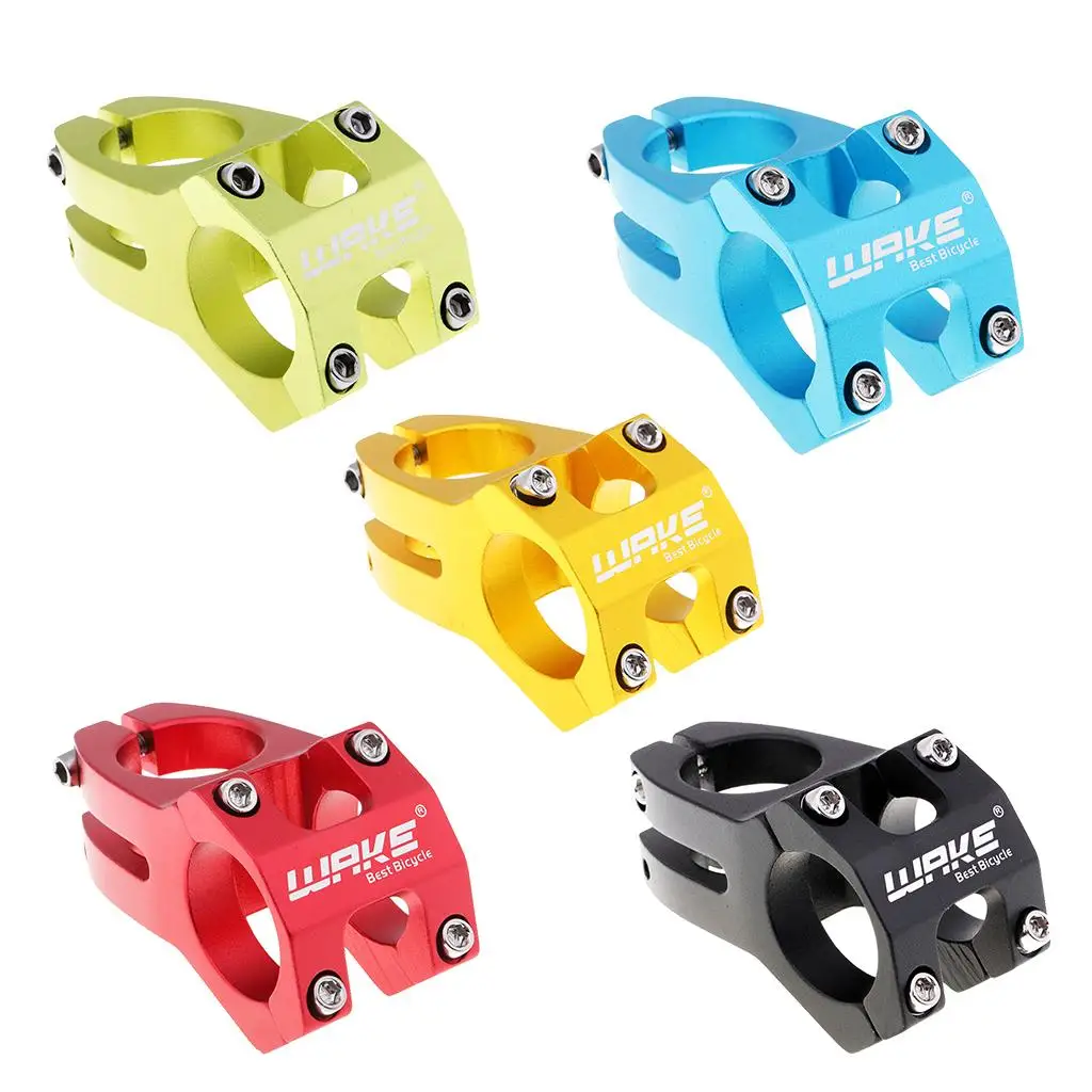 Bike Stem,31.8mm Aluminum Alloy Mountain Bike Short Handlebar Hollowed Short Stem Fixed Stem Cycling Accessories