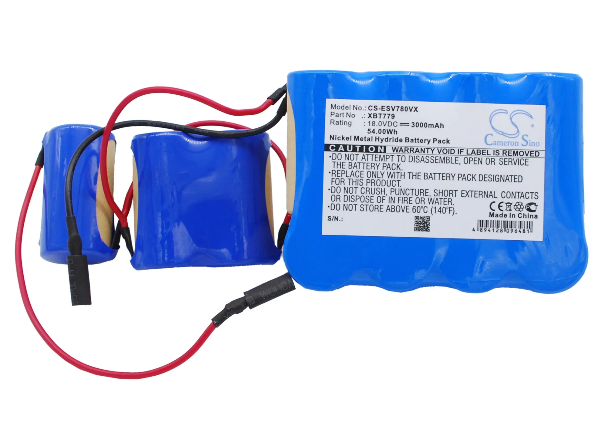 

Vacuum cleaner battery For Euro Pro Shark SV780, Shark VX33, SV780, VX33, Pet Perfect II Hand Vac, XBT779