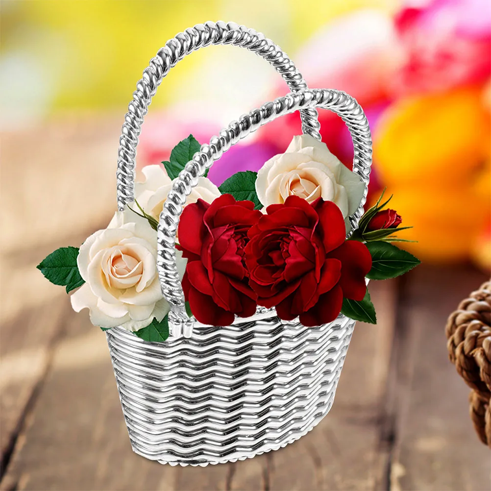 

24pcs Candy Baskets Gift Boxes Creative Storage Party Favors Banquet Decor Small Handheld Baskets Wedding Birthday Shower